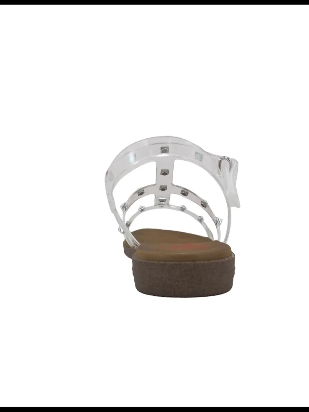 Jellypop Girl's Clear Silver Studded Sandals
